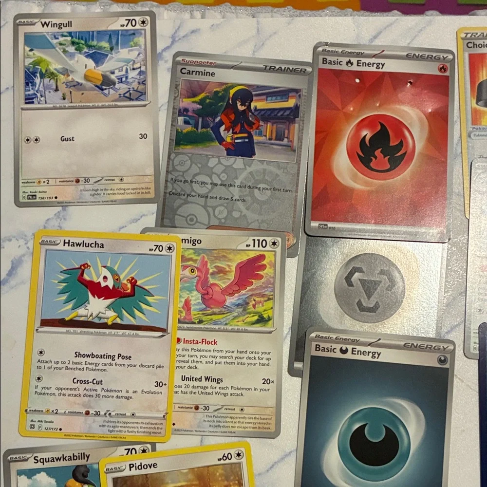 Assorted Pokeman Trading Cards Collection + pins, & 1other card game - Picture 4 of 8